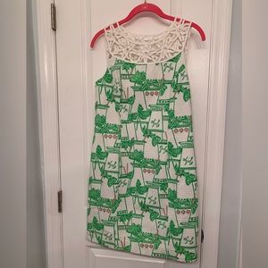 PERFECT FOR DERBY PARTY 🐎 Lilly Pulitzer “Just Add Mint” Lacina Shift Dress